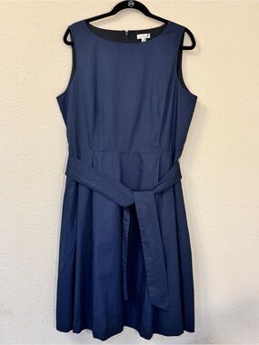 ll bean fitness dress LL Bean Dress Fit and Flare Nylon Fitness Stretch